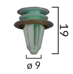 Щипка закрепване панели врати и тапицерията BMW Mercedes Renault Skoda