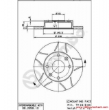 V08295875DS Диск спирачен преден за автомобил Dacia Sandero от 2008 г.