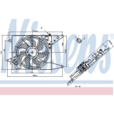 Вентилатор, охлаждане на двигателя за автомобил Dachia LOGAN от 2004 OEM-8571002209V