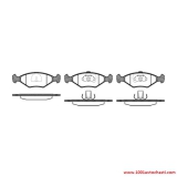 V228140FP Накладки предни zа FIAT PALIO от 1996 до 2002г.