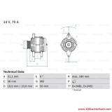 V098603860003117FP Генератор zа FIAT PALIO от 1996 до 2002г.
