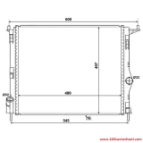 V5306900481DS Радиатор воден за автомобил Dacia Sandero от 2008 г.