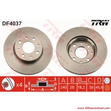 VDF403703117FP Спирачен диск zа FIAT PALIO от 1996 до 2002г.