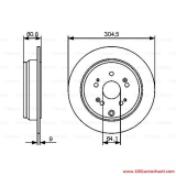 Спирачен диск за Honda CR-V от 2001 до 2007 г. V098647944903117H