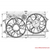 V4706100481FF Вентилатор за радиатор за Форд FOCUS от 1998 до 2004 г.
