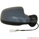 V3280130D Огледало ляво с ел.задвижване отопляемо (грунд) за автомобил Dacia Logan от 2004г