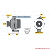 V0986044701FF Алтернатор за Форд FOCUS от 1998 до 2004 г.