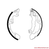 V8DB355002231FF Накладки задни за Форд FOCUS от 1998 до 2004 г.