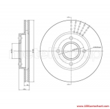 V230476CFF Диск спирачен преден вентилиран за Форд FOCUS от 1998 до 2004 г.