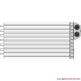 V350218264000CXP Радиатор парно за автомобил Citroen Picaso oт 1999