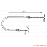 V198748223403117DS Жило, ръчна спирачка за автомобил Dacia Sandero от 2008 г.