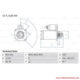 V098602281003117DS Стартер за автомобил Dacia Sandero от 2008 г.