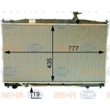 Радиатор, охлаждане на двигателя за Hyundai Santa Fe 2 от 06 до 12 г V8MK37676343103117H